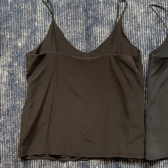 Everlane Silk Size 00 V-Neck Black Lined Blouse - Picture 12 of 12